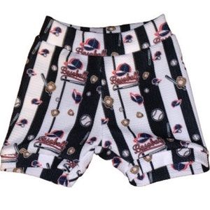 Pinstripe baseball boy shorties